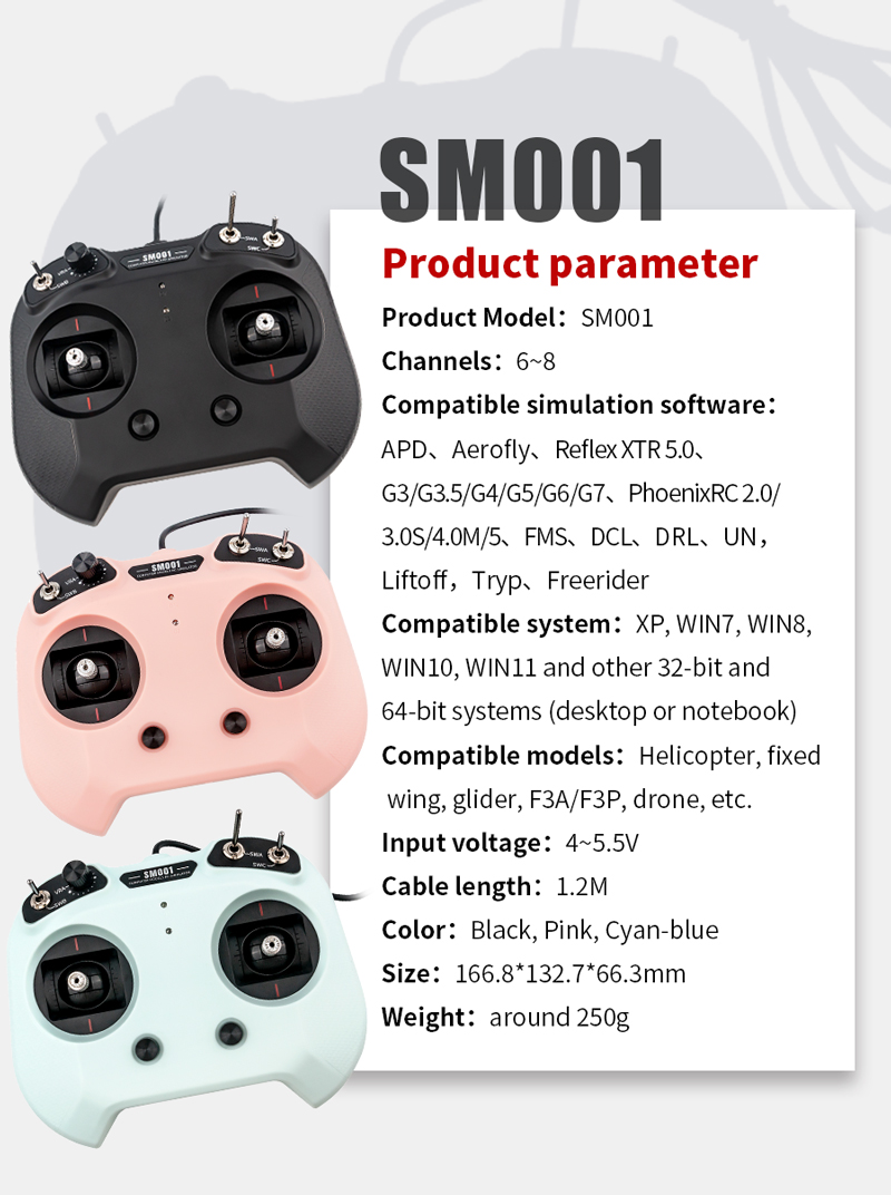 Flysky SM001 6/8CH RC Simulato - Drone Rc Simulator 评论和价格