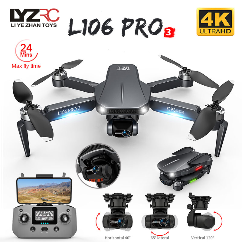 L106 Pro 3 Drone 5G WIFI FPV F - Drone Rc Pro 评论和价格