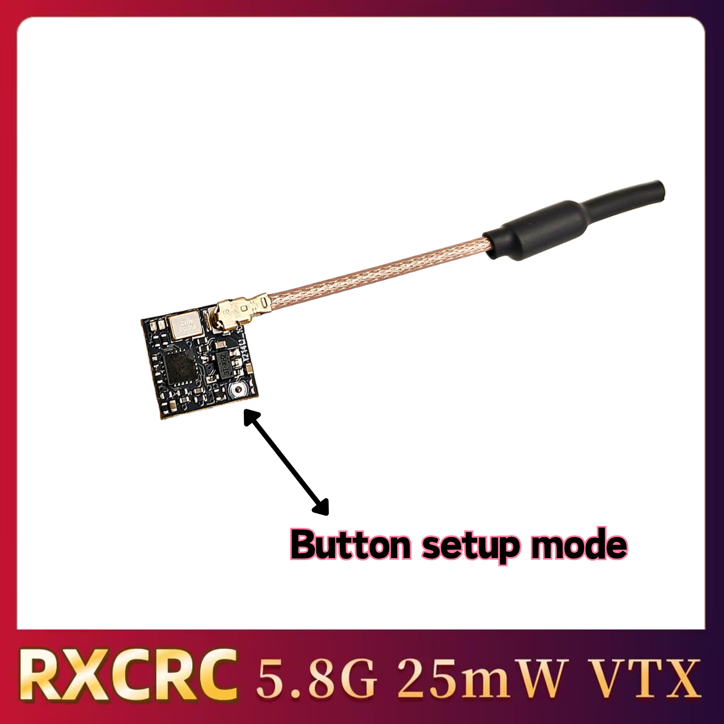 RXCRC 5.8GHz 48CH FPV 25mW Ana - Drone With Rc Remote 评论和价格